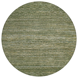 Piper Looms Chantille Stripes ACN2150 Fern Machine Washable Area Rug Round Main Image