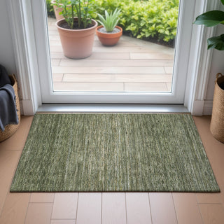 Piper Looms Chantille Stripes ACN2150 Fern Machine Washable Area Rug Scatter Lifestyle Image Feature