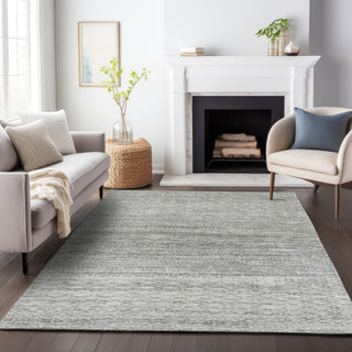 Piper Looms Chantille Stripes ACN2150 Gray Machine Washable Area Rug Lifestyle Image Feature