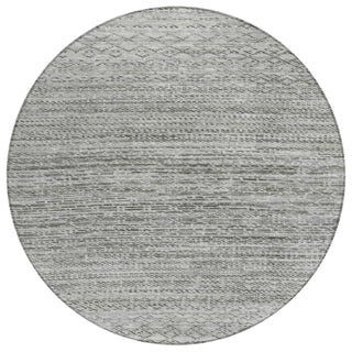 Piper Looms Chantille Stripes ACN2150 Gray Machine Washable Area Rug Round Main Image