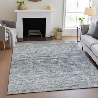 Piper Looms Chantille Stripes ACN2150 Linen Machine Washable Area Rug Lifestyle Image Feature
