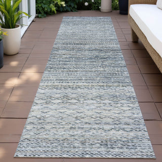 Piper Looms Chantille Stripes ACN2150 Linen Machine Washable Area Rug Runner Outdoor Lifestyle Image Feature