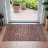 Piper Looms Chantille Stripes ACN2150 Merlot Machine Washable Area Rug Scatter Lifestyle Image Feature