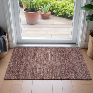 Piper Looms Chantille Stripes ACN2150 Merlot Machine Washable Area Rug Scatter Lifestyle Image Feature
