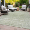 Piper Looms Chantille Stripes ACN2150 Sage Machine Washable Area Rug Outdoor Lifestyle Image Feature