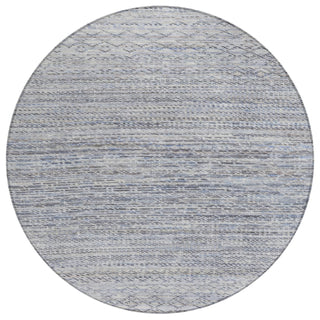 Piper Looms Chantille Stripes ACN2150 Sky Machine Washable Area Rug Round Main Image