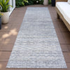 Piper Looms Chantille Stripes ACN2150 Sky Machine Washable Area Rug Runner Outdoor Lifestyle Image Feature