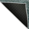 Piper Looms Chantille Stripes ACN2150 Teal Machine Washable Area Rug Backing Image