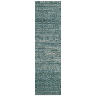 Piper Looms Chantille Stripes ACN2150 Teal Machine Washable Area Rug Runner Main Image