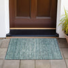 Piper Looms Chantille Stripes ACN2150 Teal Machine Washable Area Rug Scatter Outdoor Lifestyle Image Feature