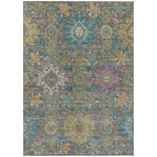 Piper Looms Chantille Medallions ACN2151 Aloe Machine Washable Area Rug main image