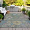 Piper Looms Chantille Medallions ACN2151 Aloe Machine Washable Area Rug Outdoor Lifestyle Image Feature