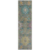 Piper Looms Chantille Medallions ACN2151 Aloe Machine Washable Area Rug Runner Main Image