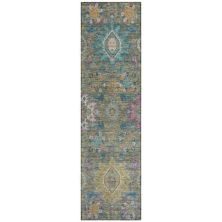 Piper Looms Chantille Medallions ACN2151 Aloe Machine Washable Area Rug Runner Main Image