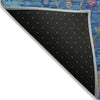 Piper Looms Chantille Medallions ACN2151 Blue Machine Washable Area Rug Backing Image