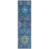 Piper Looms Chantille Medallions ACN2151 Blue Machine Washable Area Rug Runner Main Image