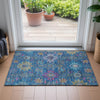 Piper Looms Chantille Medallions ACN2151 Blue Machine Washable Area Rug Scatter Lifestyle Image Feature
