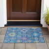 Piper Looms Chantille Medallions ACN2151 Blue Machine Washable Area Rug Scatter Outdoor Lifestyle Image Feature