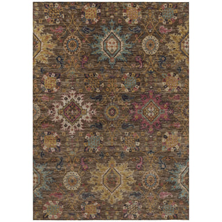 Piper Looms Chantille Medallions ACN2151 Chocolate Machine Washable Area Rug main image