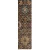 Piper Looms Chantille Medallions ACN2151 Chocolate Machine Washable Area Rug Runner Main Image