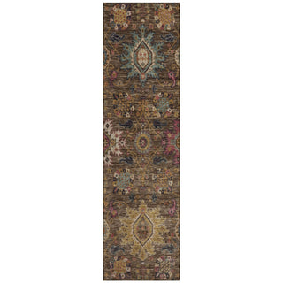 Piper Looms Chantille Medallions ACN2151 Chocolate Machine Washable Area Rug Runner Main Image