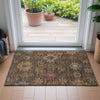 Piper Looms Chantille Medallions ACN2151 Chocolate Machine Washable Area Rug Scatter Lifestyle Image Feature