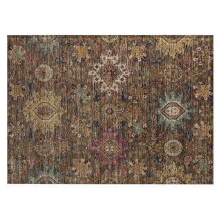 Piper Looms Chantille Medallions ACN2151 Chocolate Machine Washable Area Rug Scatter Main Image