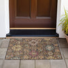 Piper Looms Chantille Medallions ACN2151 Chocolate Machine Washable Area Rug Scatter Outdoor Lifestyle Image Feature