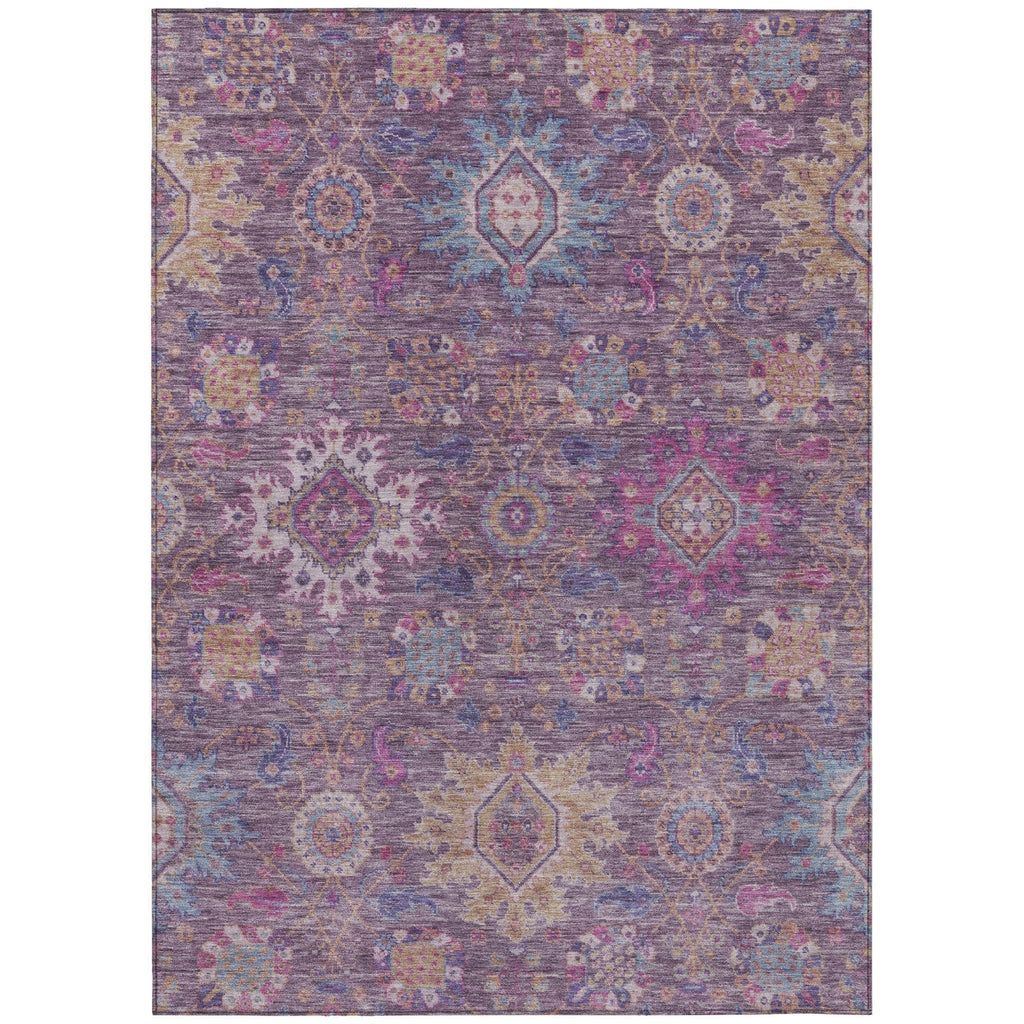 Piper Looms Chantille Medallions ACN2151 Eggplant Machine Washable Area Rug main image