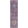 Piper Looms Chantille Medallions ACN2151 Eggplant Machine Washable Area Rug Runner Main Image