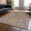 Piper Looms Chantille Medallions ACN2151 Mocha Machine Washable Area Rug Lifestyle Image Feature