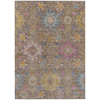 Piper Looms Chantille Medallions ACN2151 Mocha Machine Washable Area Rug main image