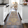 Piper Looms Chantille Medallions ACN2151 Mocha Machine Washable Area Rug Runner Lifestyle Image Feature