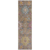 Piper Looms Chantille Medallions ACN2151 Mocha Machine Washable Area Rug Runner Main Image