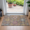 Piper Looms Chantille Medallions ACN2151 Mocha Machine Washable Area Rug Scatter Lifestyle Image Feature