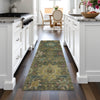 Piper Looms Chantille Medallions ACN2151 Olive Machine Washable Area Rug Runner Lifestyle Image Feature