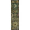 Piper Looms Chantille Medallions ACN2151 Olive Machine Washable Area Rug Runner Main Image