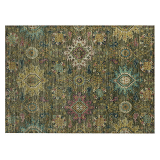 Piper Looms Chantille Medallions ACN2151 Olive Machine Washable Area Rug Scatter Main Image