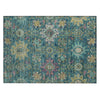 Piper Looms Chantille Medallions ACN2151 Teal Machine Washable Area Rug Scatter Main Image