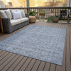 Piper Looms Chantille Stripes ACN2152 Blue Machine Washable Area Rug Outdoor Lifestyle Image Feature