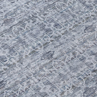 Piper Looms Chantille Stripes ACN2152 Blue Machine Washable Area Rug Swatch Image