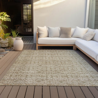 Piper Looms Chantille Stripes ACN2152 Brown Machine Washable Area Rug Outdoor Lifestyle Image Feature