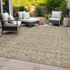 Piper Looms Chantille Stripes ACN2152 Brown Machine Washable Area Rug Outdoor Lifestyle Image Feature