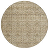 Piper Looms Chantille Stripes ACN2152 Brown Machine Washable Area Rug Round Main Image