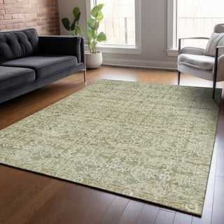 Piper Looms Chantille Stripes ACN2152 Sage Machine Washable Area Rug Lifestyle Image Feature