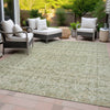 Piper Looms Chantille Stripes ACN2152 Sage Machine Washable Area Rug Outdoor Lifestyle Image Feature