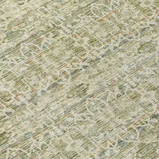 Piper Looms Chantille Stripes ACN2152 Sage Machine Washable Area Rug Swatch Image