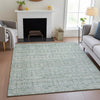 Piper Looms Chantille Stripes ACN2152 Teal Machine Washable Area Rug Lifestyle Image Feature
