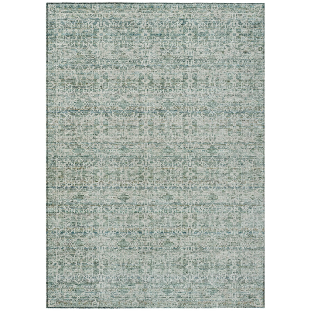 Piper Looms Chantille Stripes ACN2152 Teal Machine Washable Area Rug main image