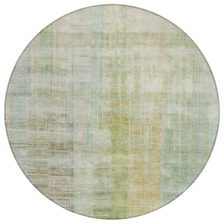 Piper Looms Chantille Stripes ACN2153 Linen Machine Washable Area Rug Round Main Image